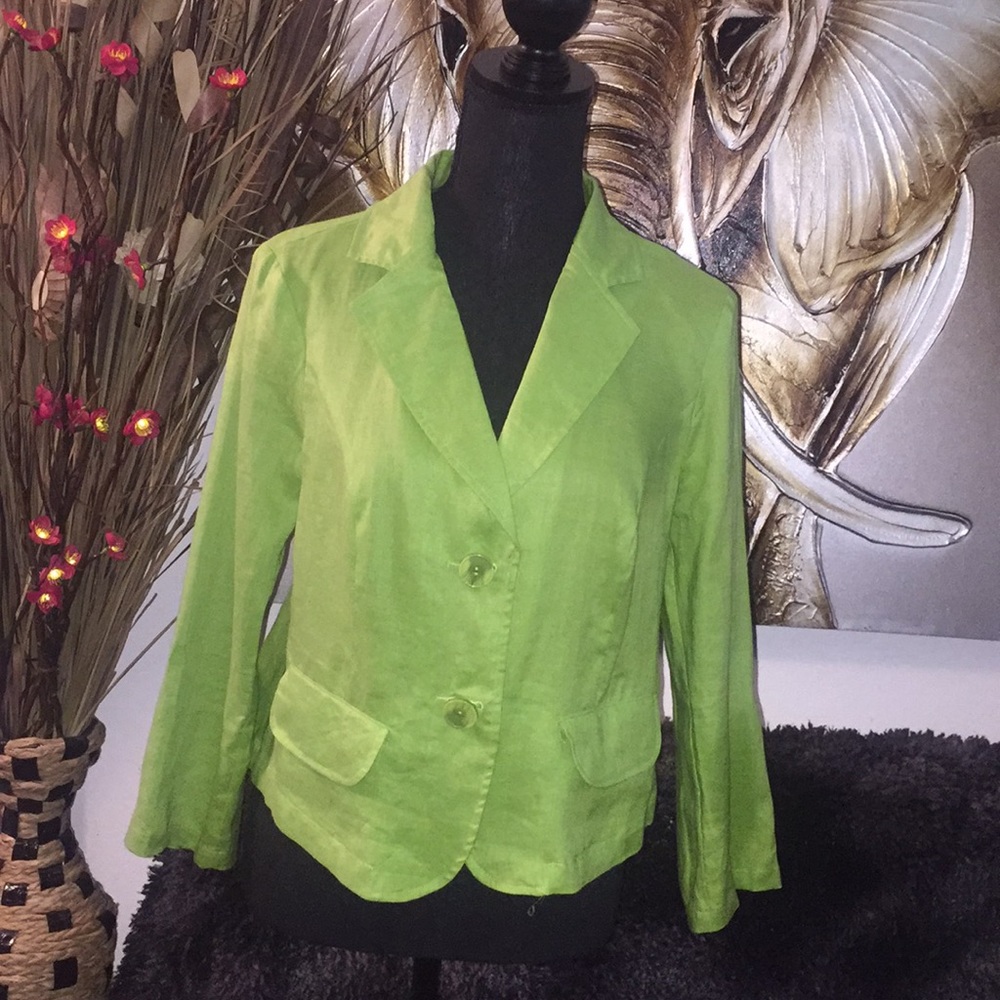 🌸 linen jacket 🌸 - Picture 2 of 4
